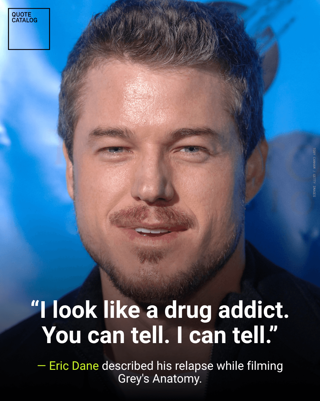 Eric Dane's weight fell to 170 pounds during a 2008 relapse while he was playing Dr. Mark Sloan on Grey's Anatomy. In his memoir, he described alcohol and…