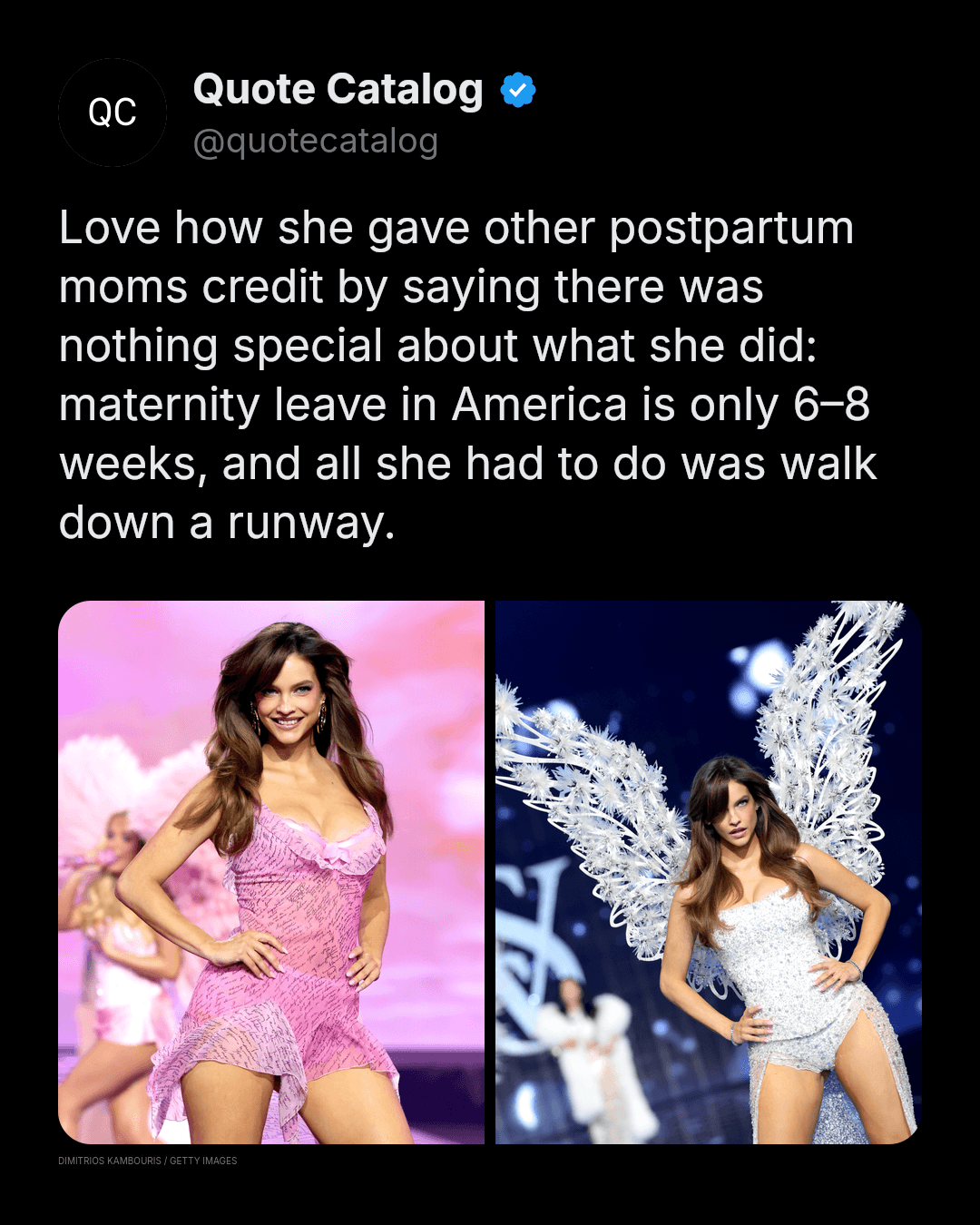 Barbara Palvin walked the Victoria's Secret Fashion Show runway in Los Angeles on Oct. 18, roughly six weeks after giving birth to her daughter Sylvie around…