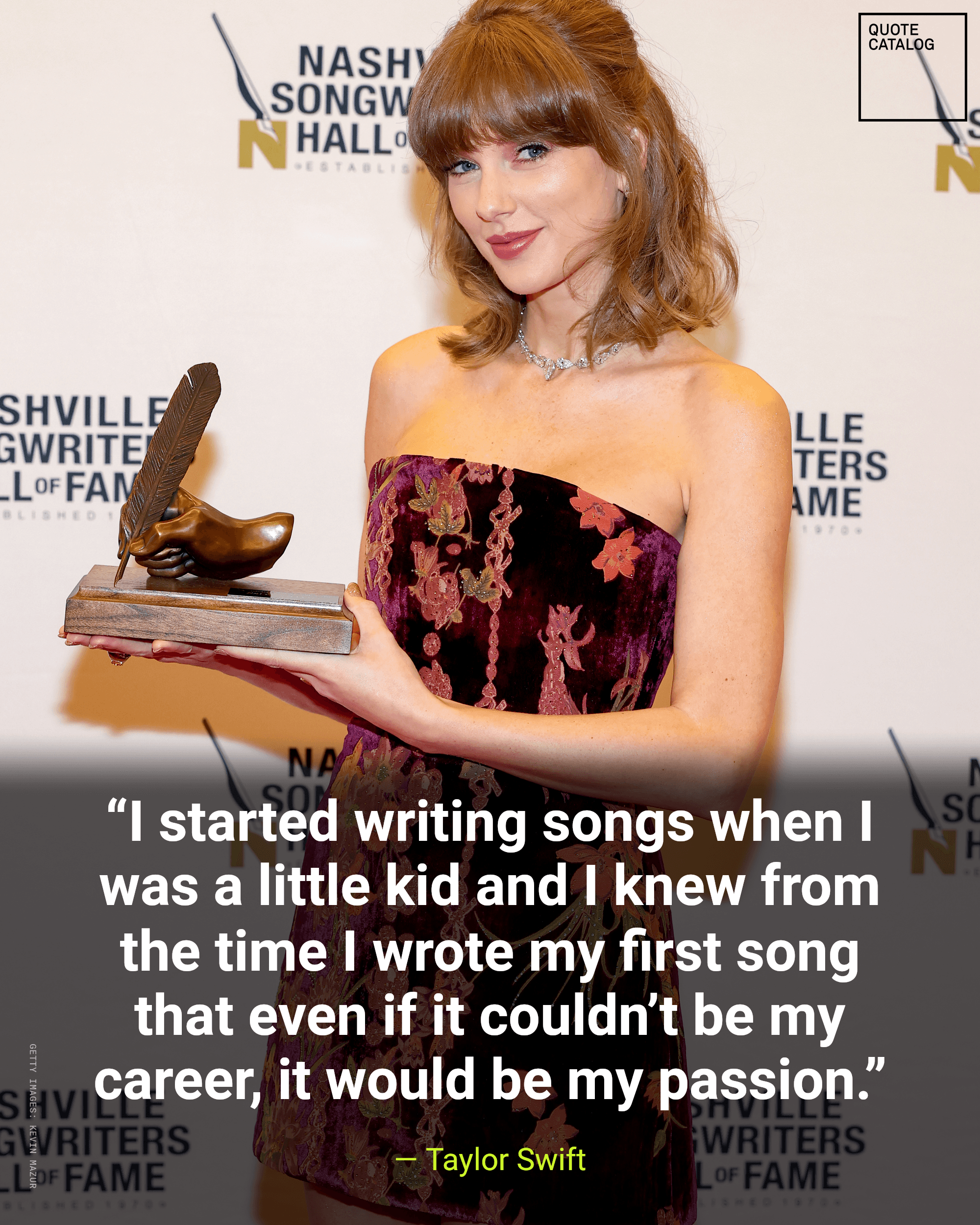 Singer-songwriter Taylor Swift returned to the city where she signed a publishing deal at 14 to receive its highest songwriting honor. Her October 26 induction…