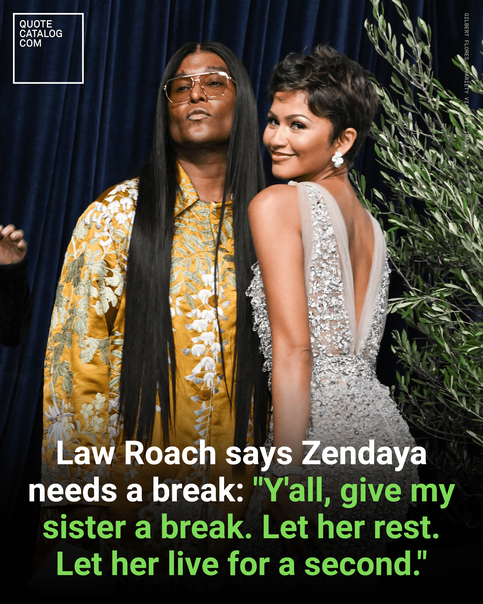 Zendaya's taking time to rest between a packed year of film promotion and preparations for the Dune: Part Three press tour, her longtime stylist Law Roach said…